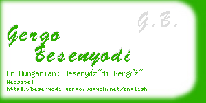 gergo besenyodi business card